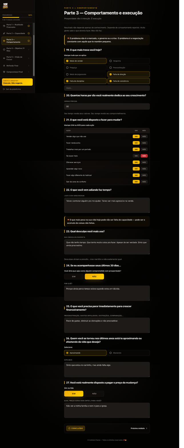 Diagnóstico de comportamento