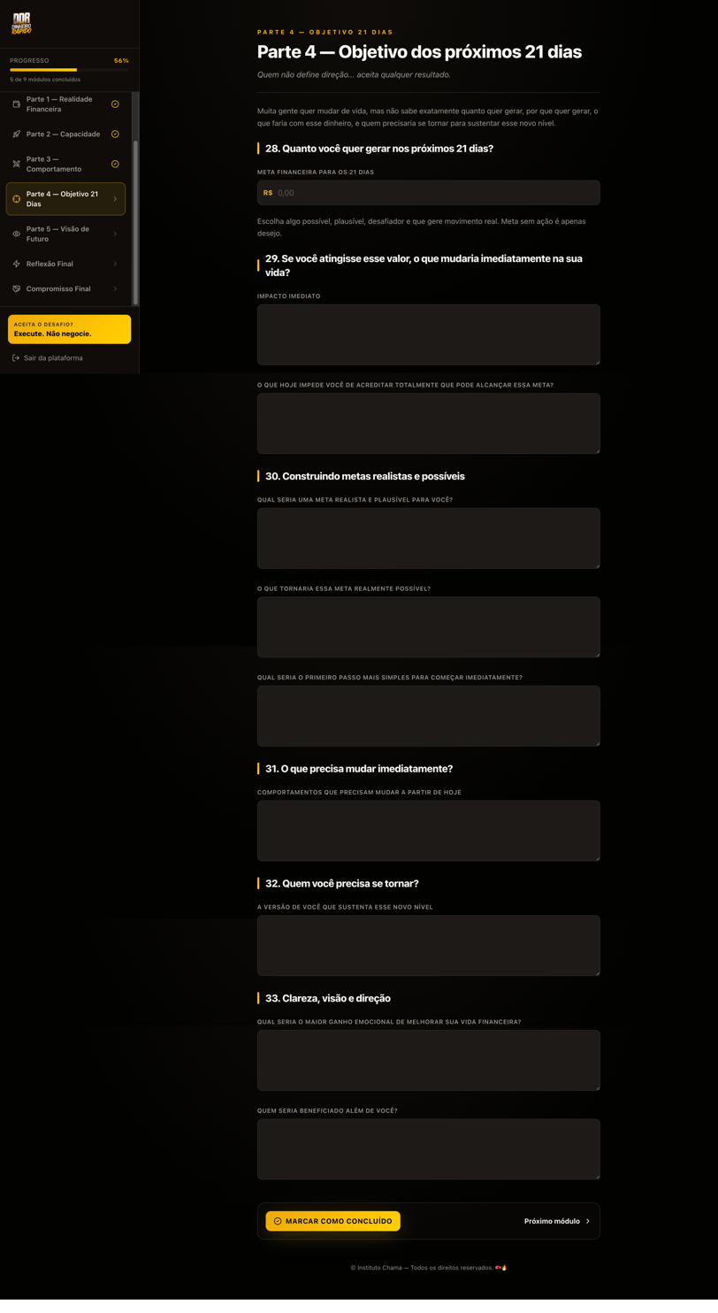 Meta financeira dos 21 dias